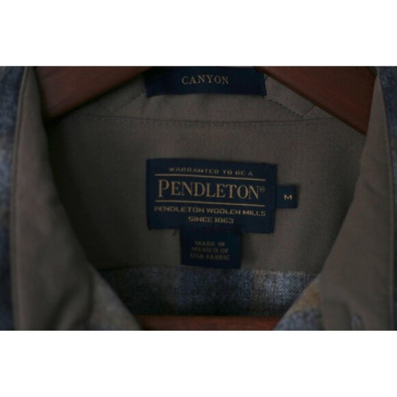 Grey and Yellow Pendleton Canyon Style Flannel - Size M - Picture 3 of 4